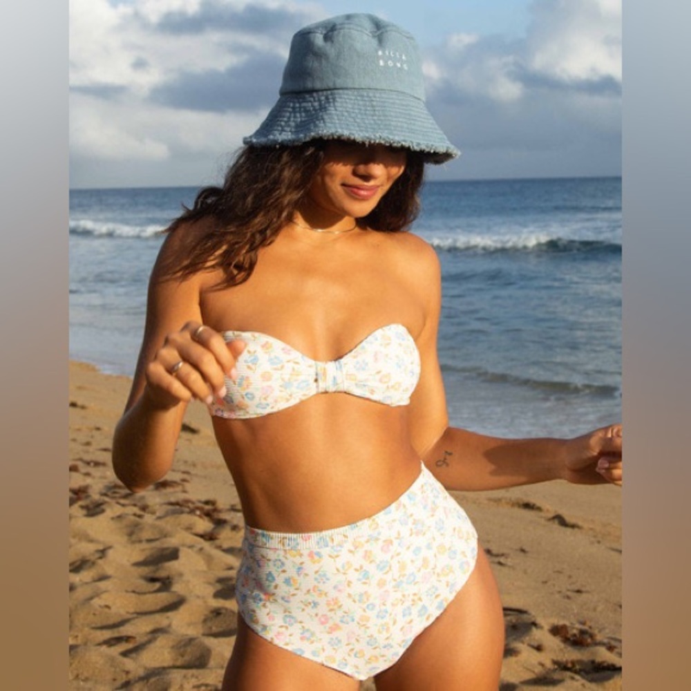 Ditsy Dreamin High Retro High-Rise Bikini SET